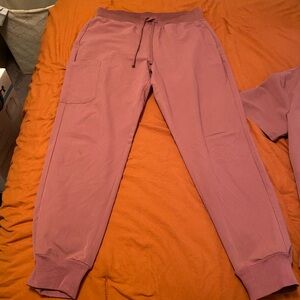 Mandala Scrubs, Mauve. Large top. Medium pants. EUC. No flaws.